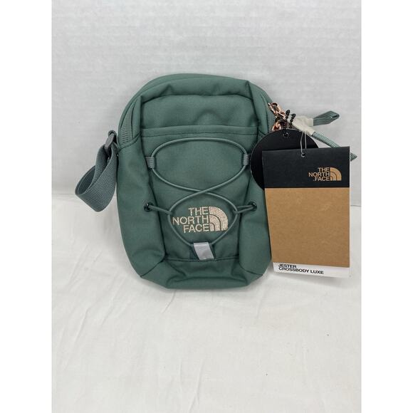 The North Face Jester Crossbody Luxe Bag Dark Sage(Green)/Burnt Gold New W Tags - Picture 1 of 11